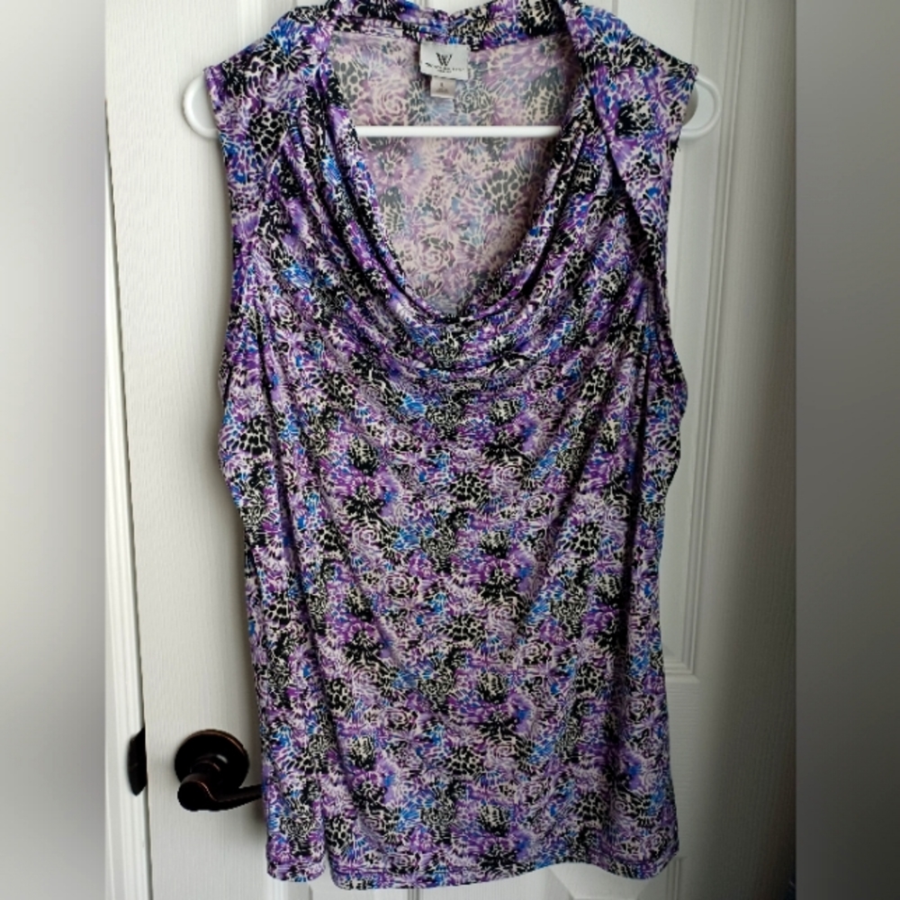Worthington stretch sleeveless blouse